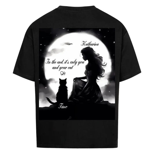 Mondlicht Mädchen - Premium Oversize T-Shirt - Unisex