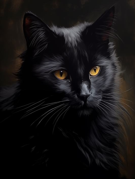 Schwarze Katze - Poster
